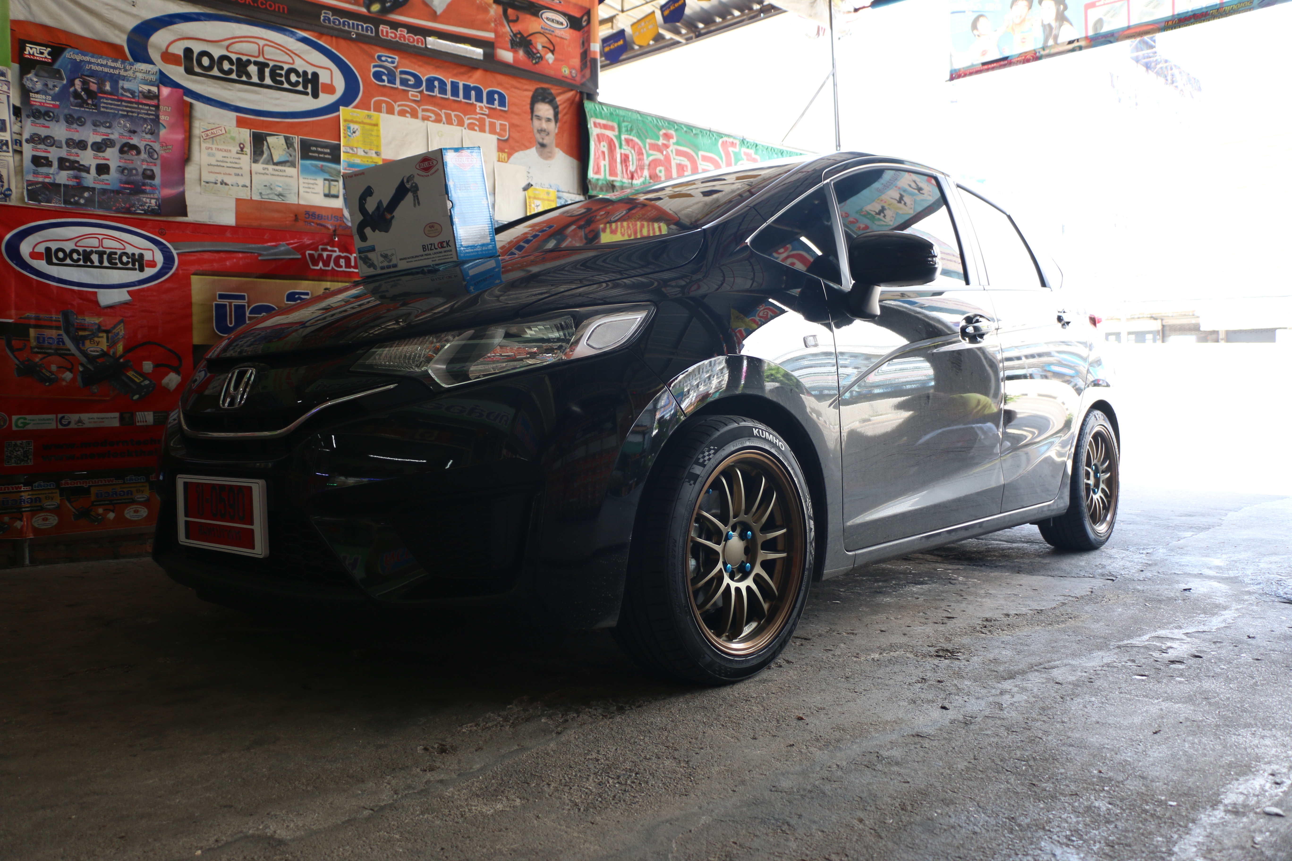 Locktech by visitlock กล่องฟ้า HONDA JAZZ