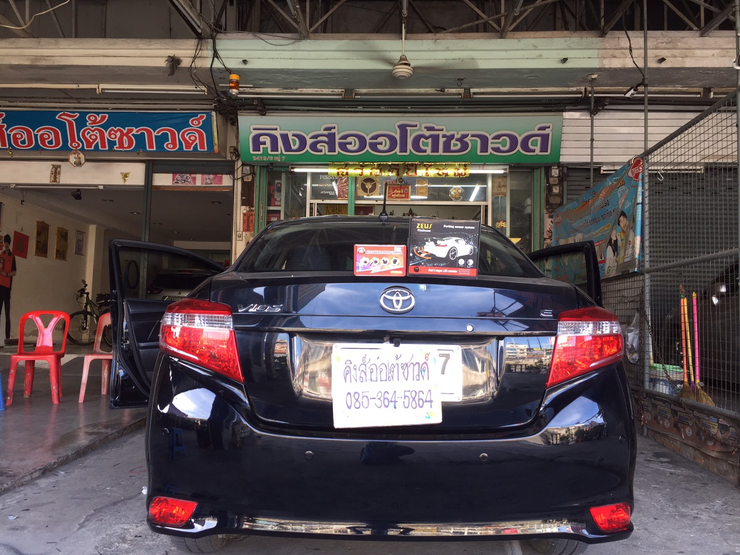 เซ็นเซอร์+กล้องมองหลัง(จอตั้ง) Toyota VIOS