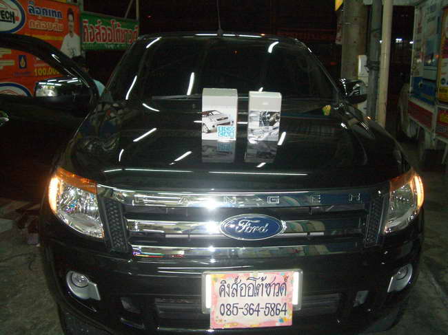 ลูกค้านำ รถยนต์ FORD RANGER 2012 มาติดตั้งรีโมทกันขโมย ABT UPGRADE และ ULTRASONIC กับทางร้าน
