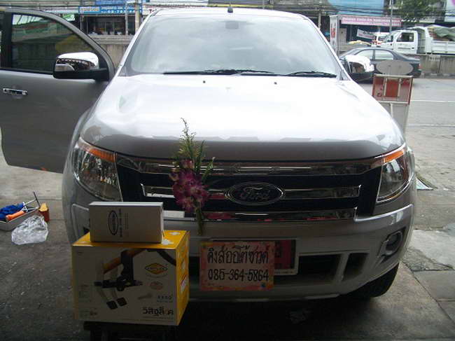 ลูกค้านำ รถยนต์ FORD RANGER มาติดตั้ง ล็อคเทค (Locktech) กล่องเหลือง กับทางร้าน