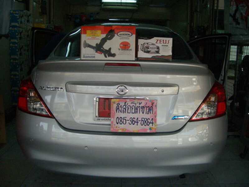 ลูกค้านำ รถยนต์ NISSAN ALMERA มาติดตั้ง LOCKTECH กล่องส้ม 