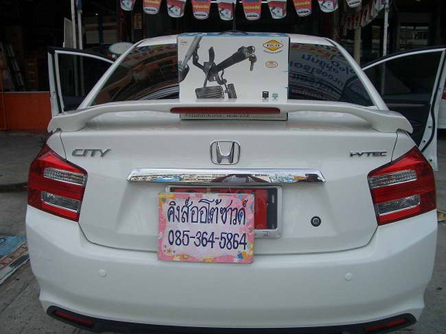 ลูกค้านำ รถยนต์ HONDA CITY มาติดตั้ง LOCKTECH VISITLOCK BIZLOCK กล่องฟ้า กับทางร้าน
