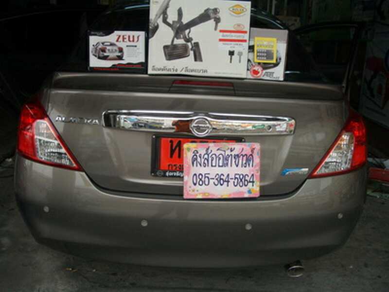 ลูกค้านำ รถยนต์ NISSAN ALMERA มาติดตั้ง LOCKTECH BY VISIT LOCK กล่องฟ้า รีโมทกันขโมย ABT UPGRADE LIM