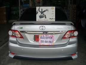 ลูกค้านำ รถยนต์ TOYOTA COROLLA ALTIS มาติดตั้ง LOCKTECH BY VISIT LOCK กล่องฟ้า กับทางร้าน